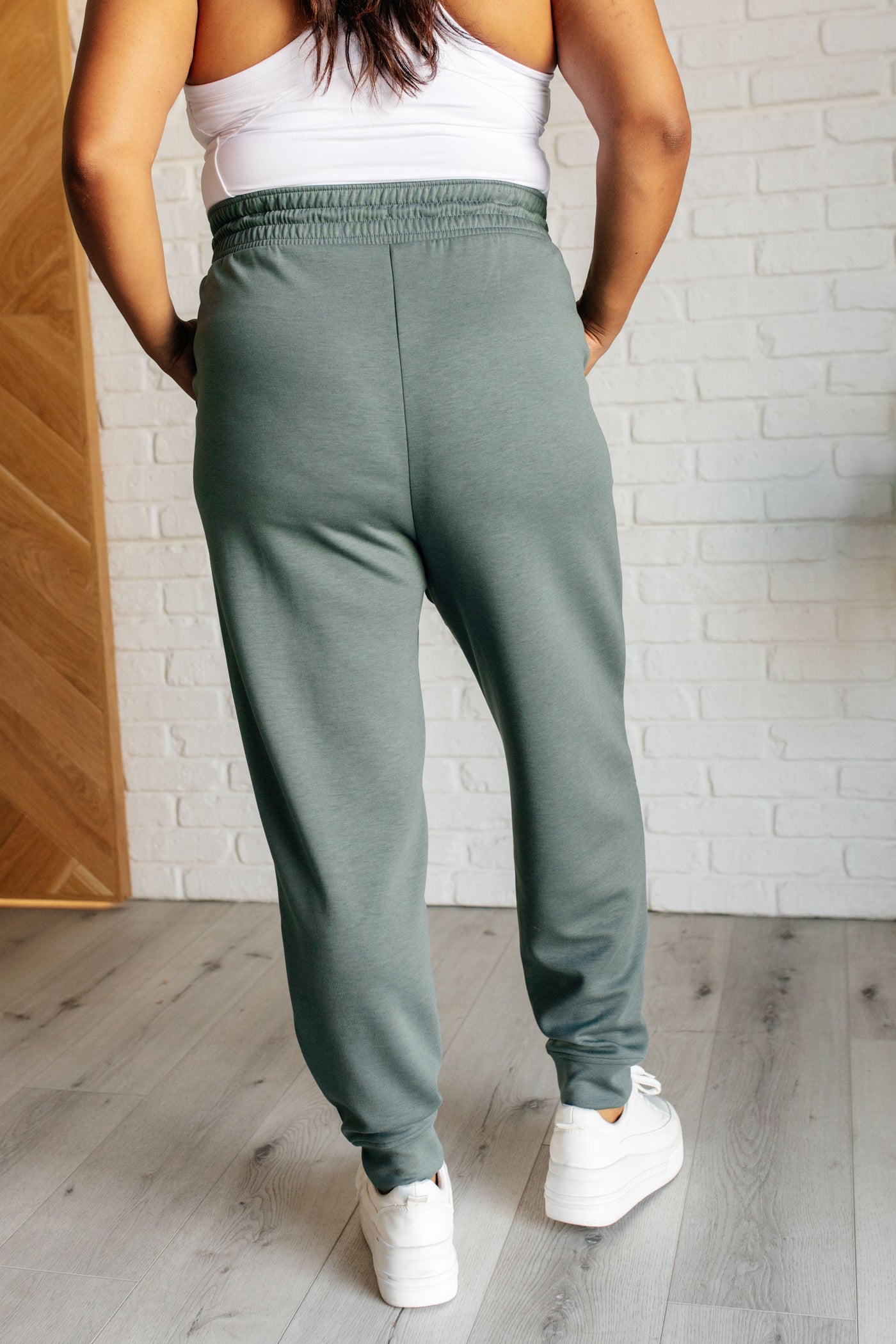 Center Seam Scuba Joggers in Ash Jade-Bottoms-Ave Shops-Market Street Nest, Fashionable Clothing, Shoes and Home Décor Located in Mabank, TX