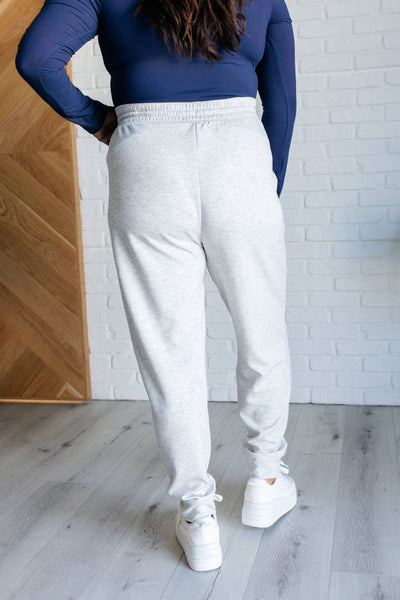 Center Seam Scuba Joggers in Heather Grey-Bottoms-Ave Shops-Market Street Nest, Fashionable Clothing, Shoes and Home Décor Located in Mabank, TX