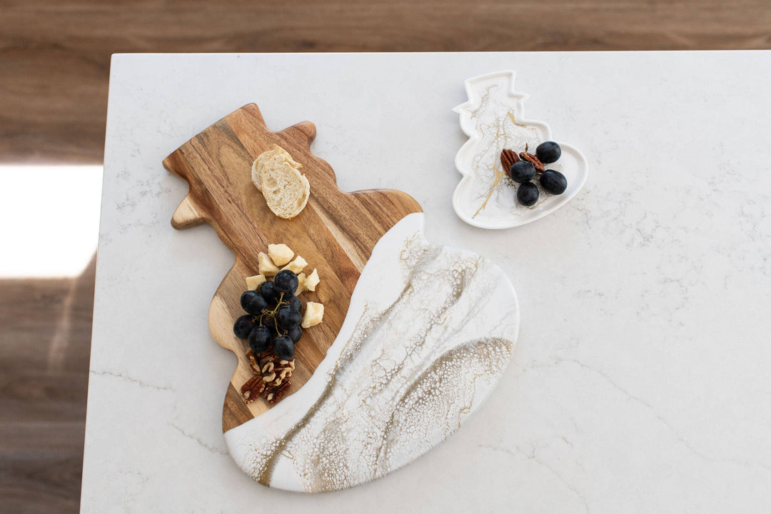 NEW! Christmas Snowman CheeseBoard/Ceramic Tray (No Tariffs)-Lynn &amp; Liana Designs-Market Street Nest, Fashionable Clothing, Shoes and Home Décor Located in Mabank, TX