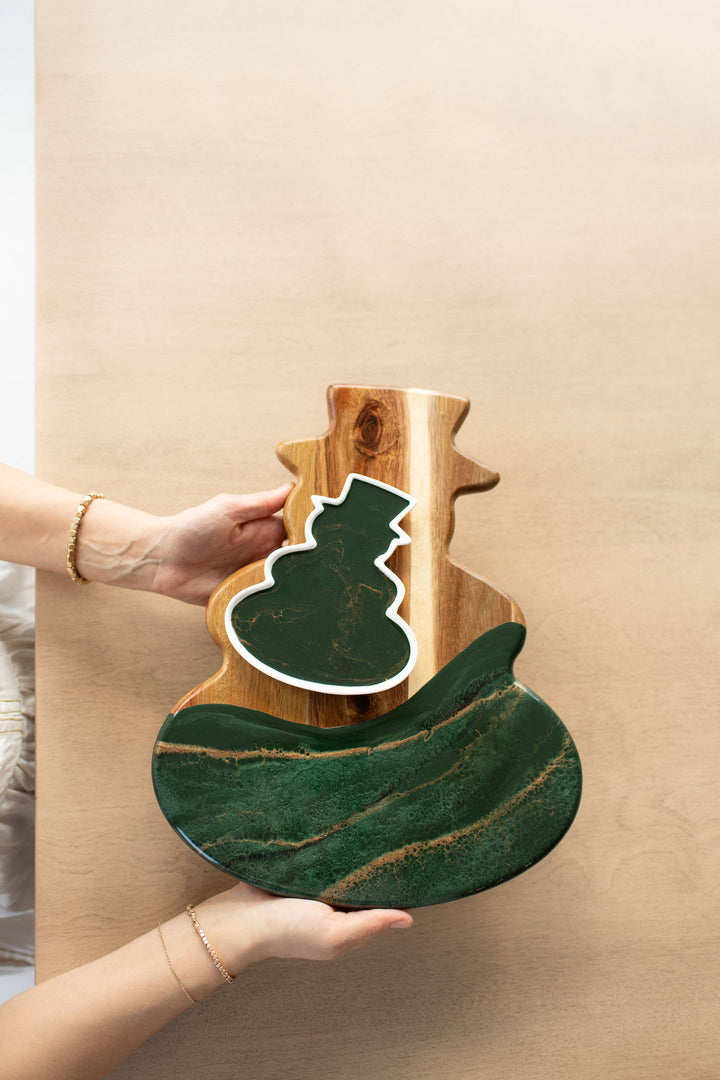 NEW! Christmas Snowman CheeseBoard/Ceramic Tray (No Tariffs)-Lynn &amp; Liana Designs-Market Street Nest, Fashionable Clothing, Shoes and Home Décor Located in Mabank, TX