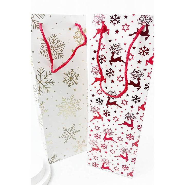 Christmas Theme Wine Gift Bag-Love and Repeat-Market Street Nest, Fashionable Clothing, Shoes and Home Décor Located in Mabank, TX