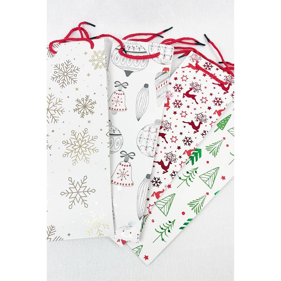 Christmas Theme Wine Gift Bag-Love and Repeat-Market Street Nest, Fashionable Clothing, Shoes and Home Décor Located in Mabank, TX