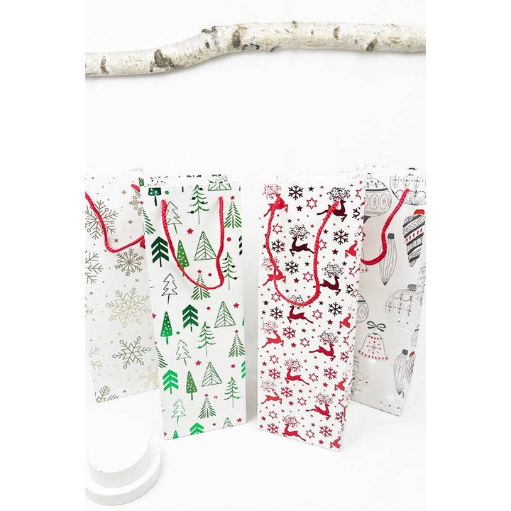 Christmas Theme Wine Gift Bag-Love and Repeat-Market Street Nest, Fashionable Clothing, Shoes and Home Décor Located in Mabank, TX