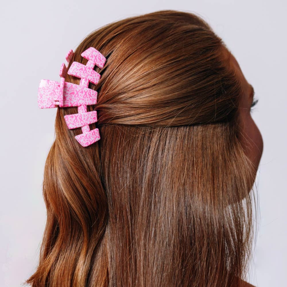 Classic | Breast Cancer Awareness | Medium | Claw Clip-TELETIES-Market Street Nest, Fashionable Clothing, Shoes and Home Décor Located in Mabank, TX