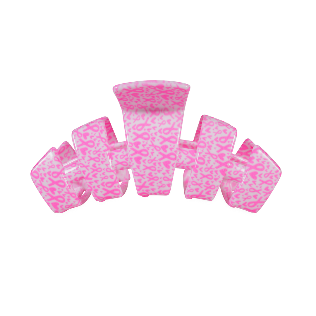 Classic | Breast Cancer Awareness | Medium | Claw Clip-TELETIES-Market Street Nest, Fashionable Clothing, Shoes and Home Décor Located in Mabank, TX
