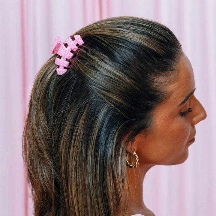 Classic | Breast Cancer Awareness | Small | Claw Clip-TELETIES-Market Street Nest, Fashionable Clothing, Shoes and Home Décor Located in Mabank, TX