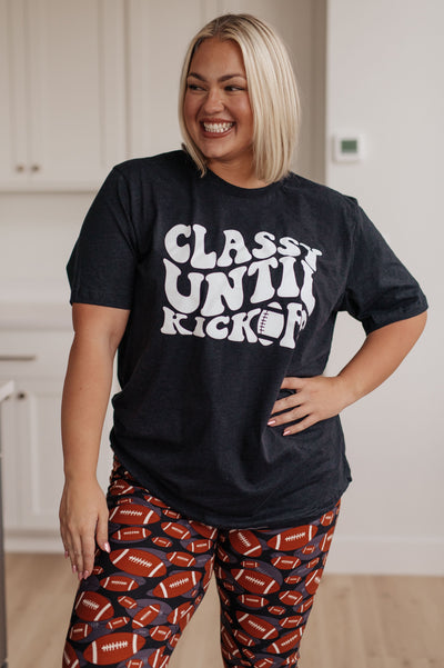 Classy Until Kickoff Tee-Tops-Ave Shops-Market Street Nest, Fashionable Clothing, Shoes and Home Décor Located in Mabank, TX