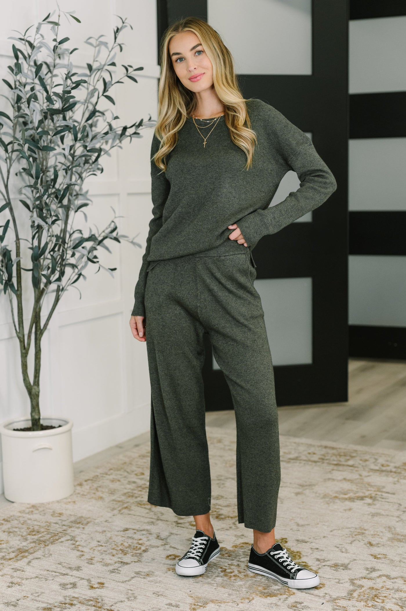 Clove Culottes in Moss-Womens-Ave Shops-Market Street Nest, Fashionable Clothing, Shoes and Home Décor Located in Mabank, TX