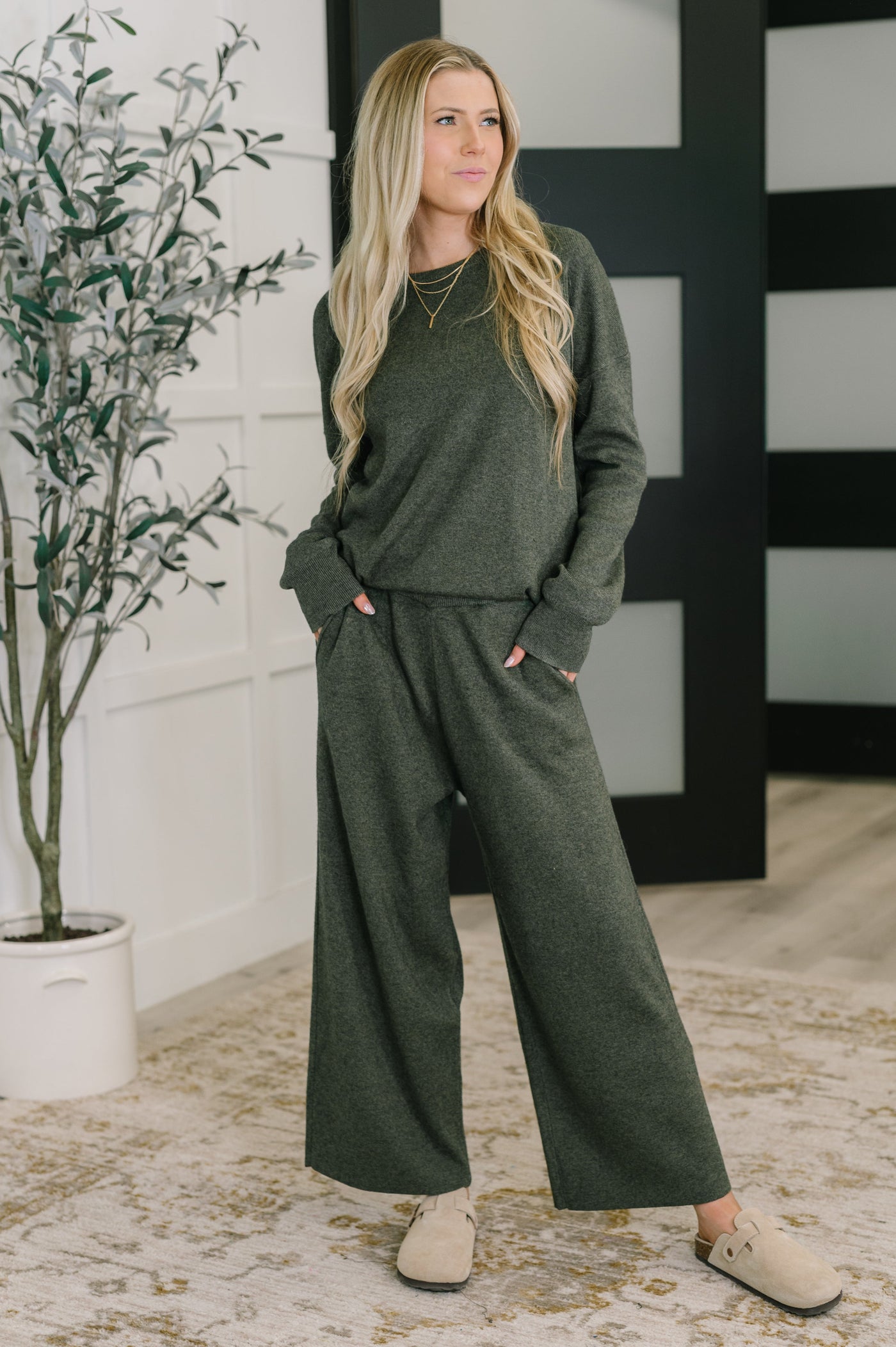 Clove Sweater in Moss-Womens-Ave Shops-Market Street Nest, Fashionable Clothing, Shoes and Home Décor Located in Mabank, TX