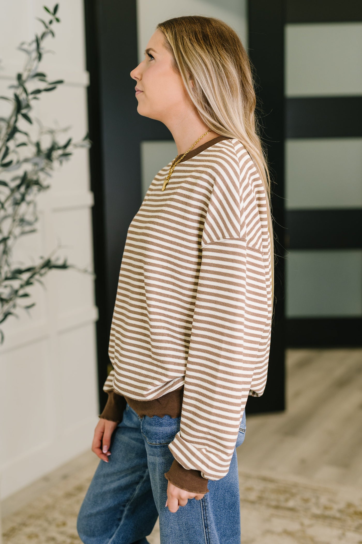 Cocoa Lane Stripe Top-Womens-Ave Shops-Market Street Nest, Fashionable Clothing, Shoes and Home Décor Located in Mabank, TX