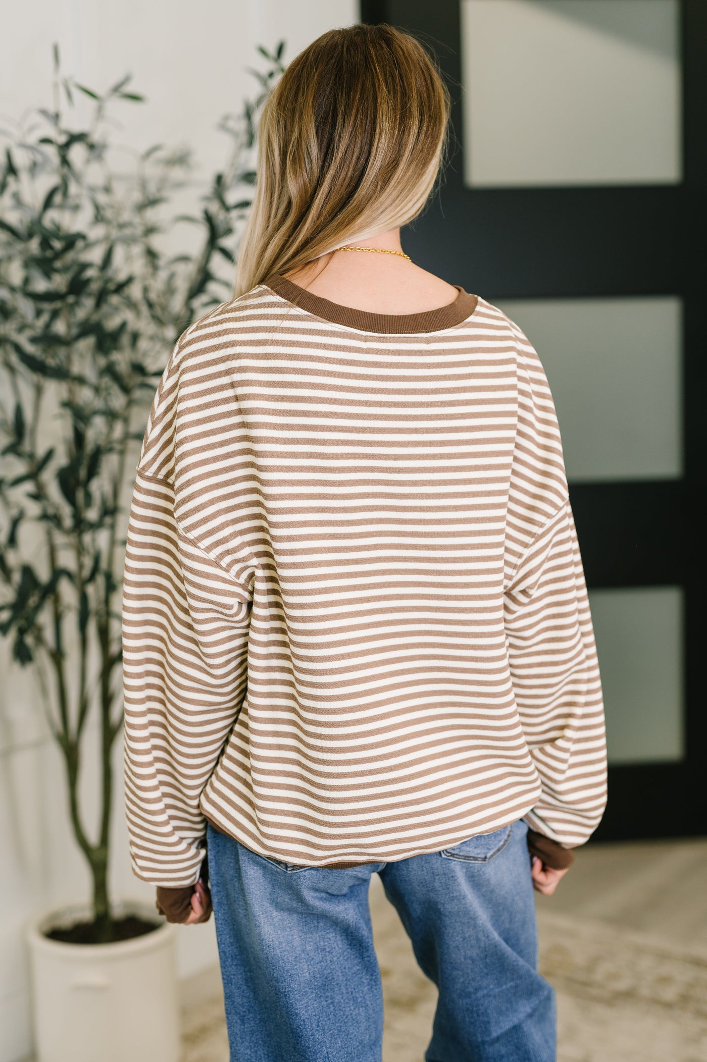 Cocoa Lane Stripe Top-Womens-Ave Shops-Market Street Nest, Fashionable Clothing, Shoes and Home Décor Located in Mabank, TX