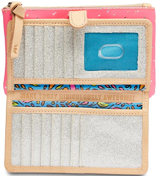 Consuela Slim Wallet, Shine-07-Handbags-Consuela-Market Street Nest, Fashionable Clothing, Shoes and Home Décor Located in Mabank, TX