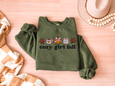 Cozy Girl Fall Graphic Tee and Sweatshirt-Womens-Ave Shops-Market Street Nest, Fashionable Clothing, Shoes and Home Décor Located in Mabank, TX