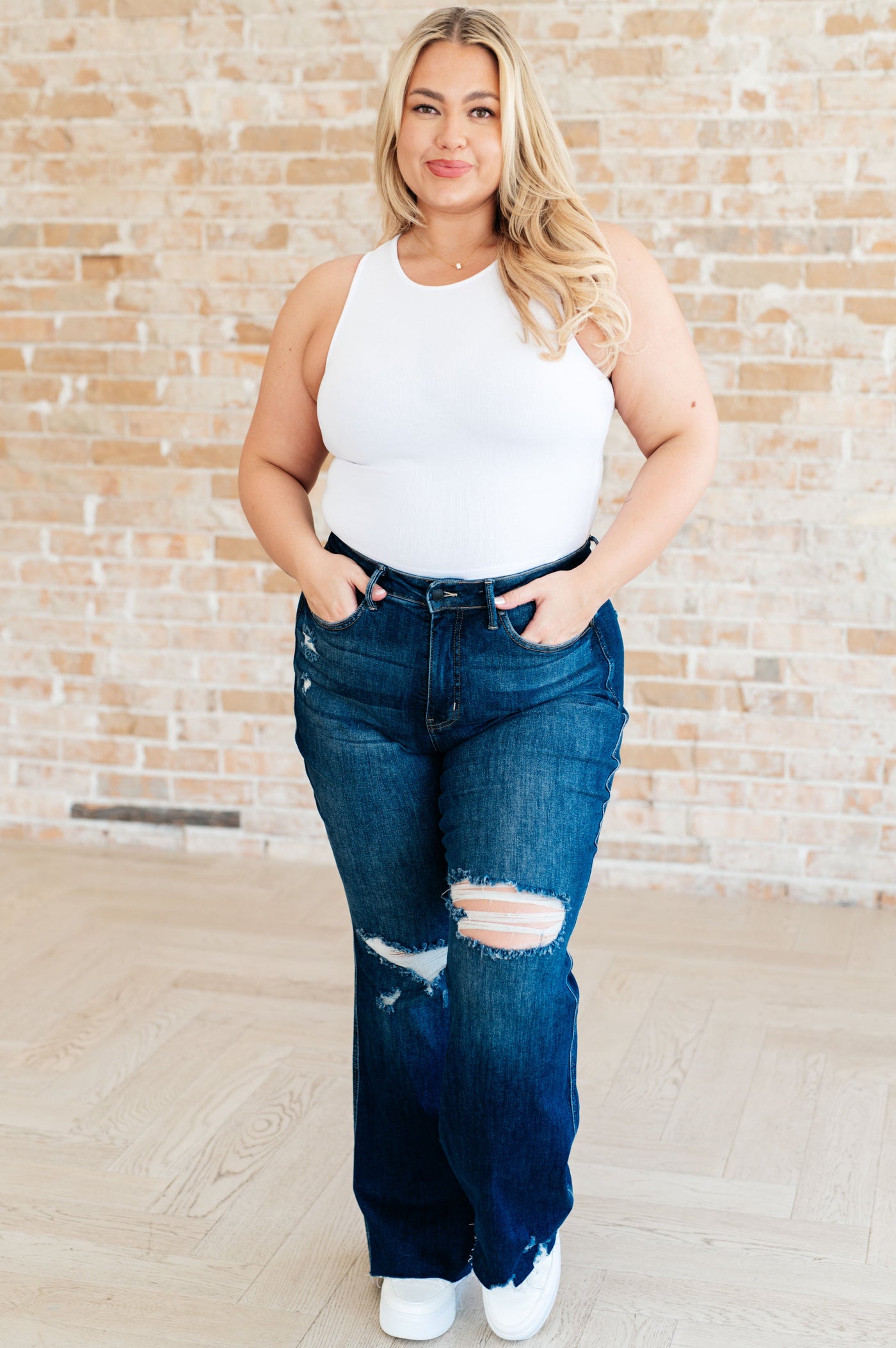 Cream of the Crop Rib Knit Tank Top in White-Tops-Ave Shops-Market Street Nest, Fashionable Clothing, Shoes and Home Décor Located in Mabank, TX