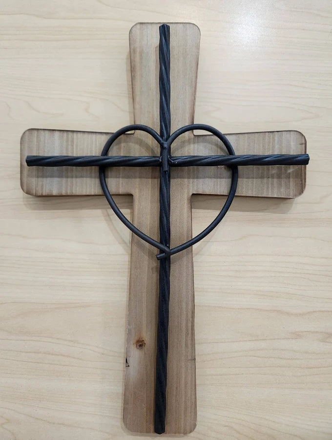 Cross With Heart Wall Decor-03-Home & Gift-Ganz-Market Street Nest, Fashionable Clothing, Shoes and Home Décor Located in Mabank, TX