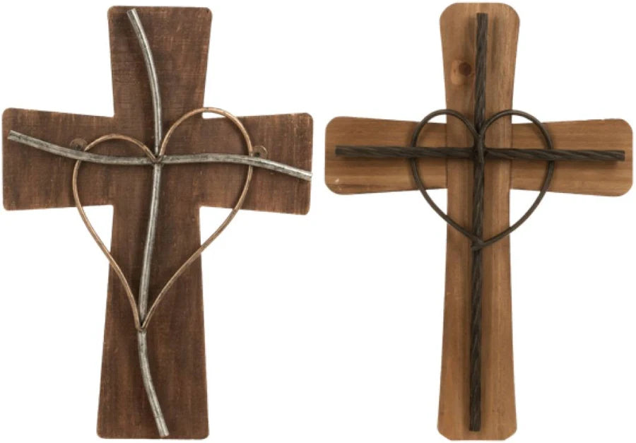 Cross With Heart Wall Decor-03-Home &amp; Gift-Ganz-Market Street Nest, Fashionable Clothing, Shoes and Home Décor Located in Mabank, TX