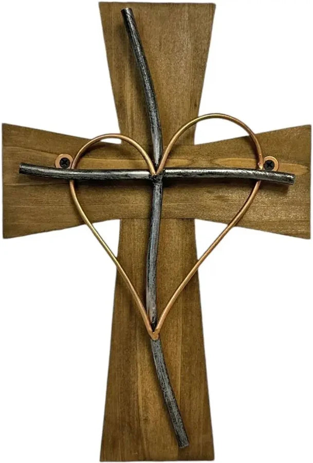 Cross With Heart Wall Decor-03-Home & Gift-Ganz-Market Street Nest, Fashionable Clothing, Shoes and Home Décor Located in Mabank, TX