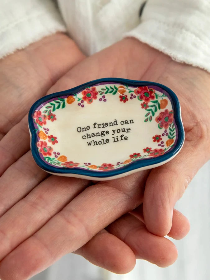 Natural life Artisan Trinket Dish - One Friend-03-Home &amp; Gift-Natural Life-Market Street Nest, Fashionable Clothing, Shoes and Home Décor Located in Mabank, TX