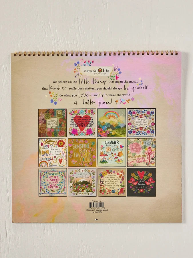 Natural Life 2027 Calendar - Live Happy-03-Home & Gift-Natural Life-Market Street Nest, Fashionable Clothing, Shoes and Home Décor Located in Mabank, TX