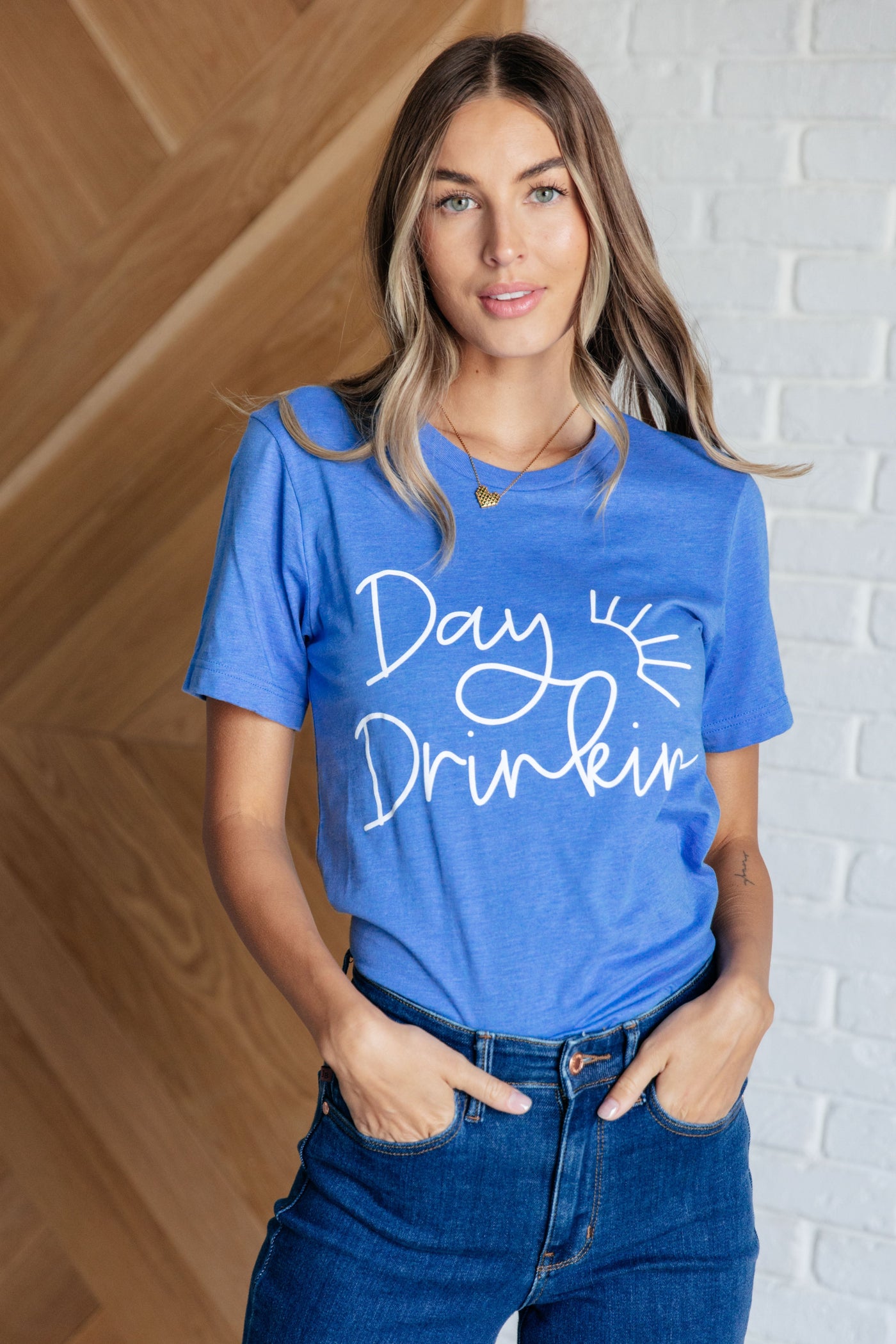 Day Drinkin' Graphic Tee-Tops-Ave Shops-Market Street Nest, Fashionable Clothing, Shoes and Home Décor Located in Mabank, TX