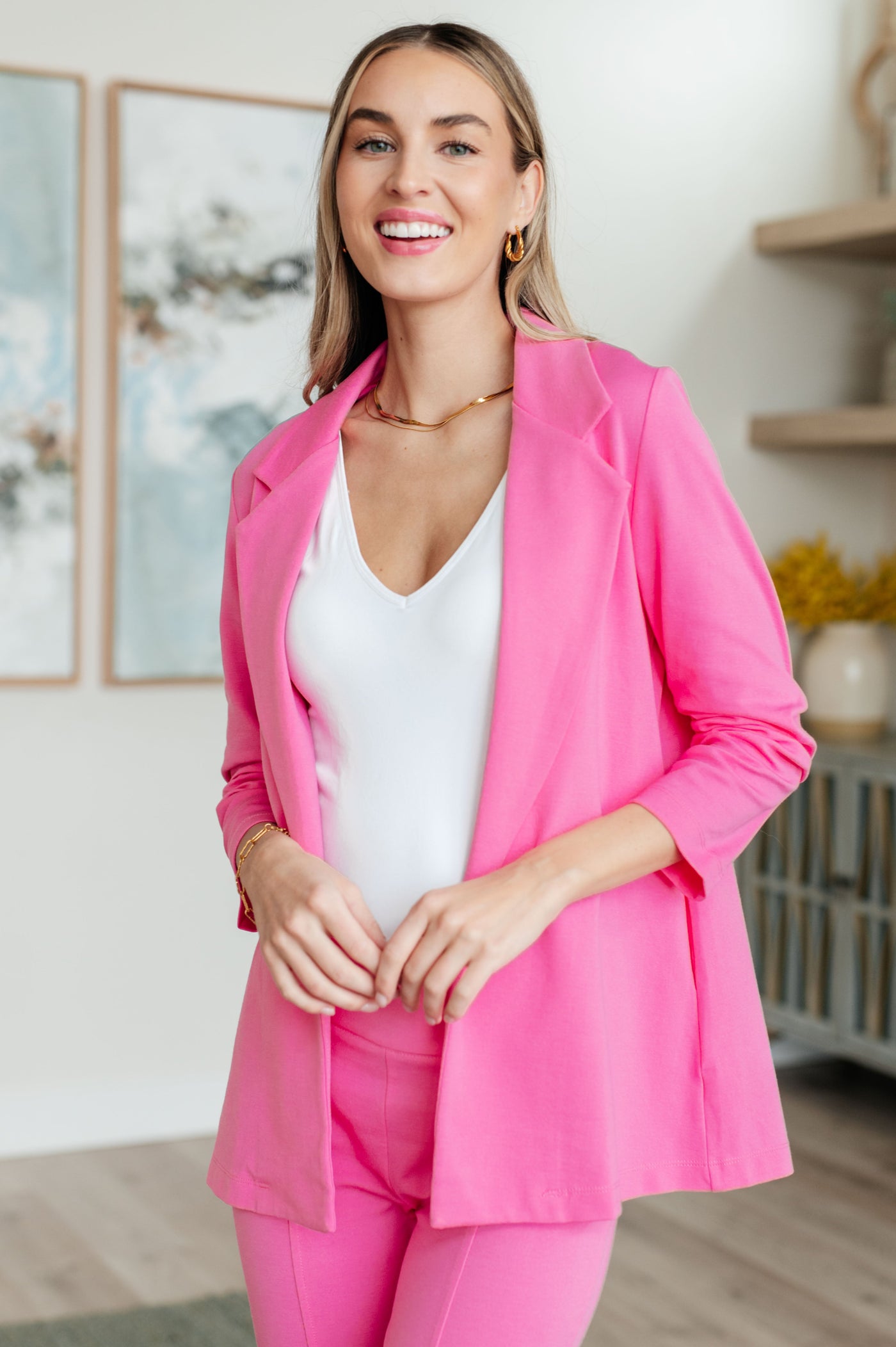 Magic 3/4 Blazer in Nine Colors-Womens-Ave Shops-Market Street Nest, Fashionable Clothing, Shoes and Home Décor Located in Mabank, TX