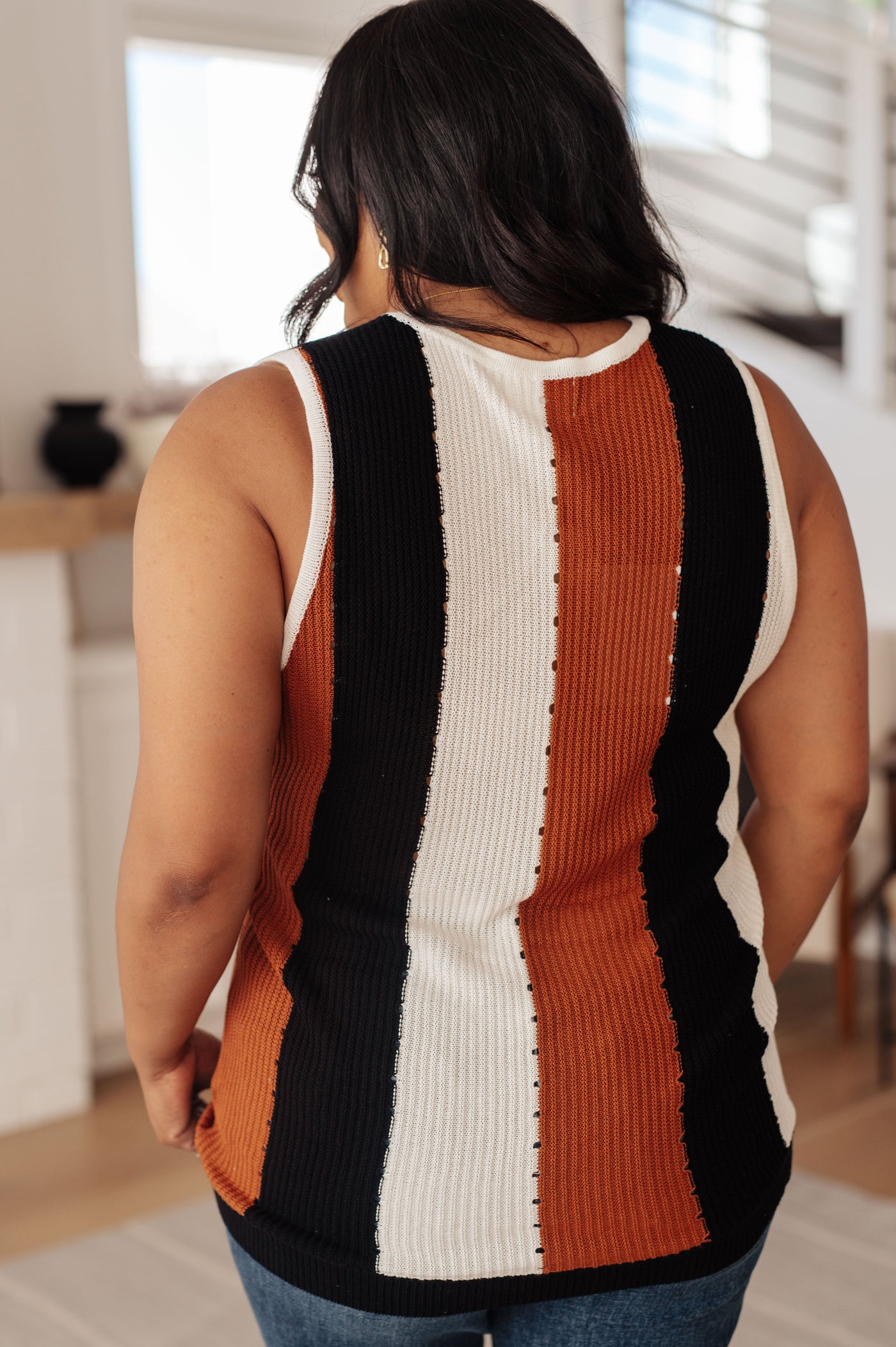 Decidedly Undecided Knit Striped Tank-Tops-Ave Shops-Market Street Nest, Fashionable Clothing, Shoes and Home Décor Located in Mabank, TX