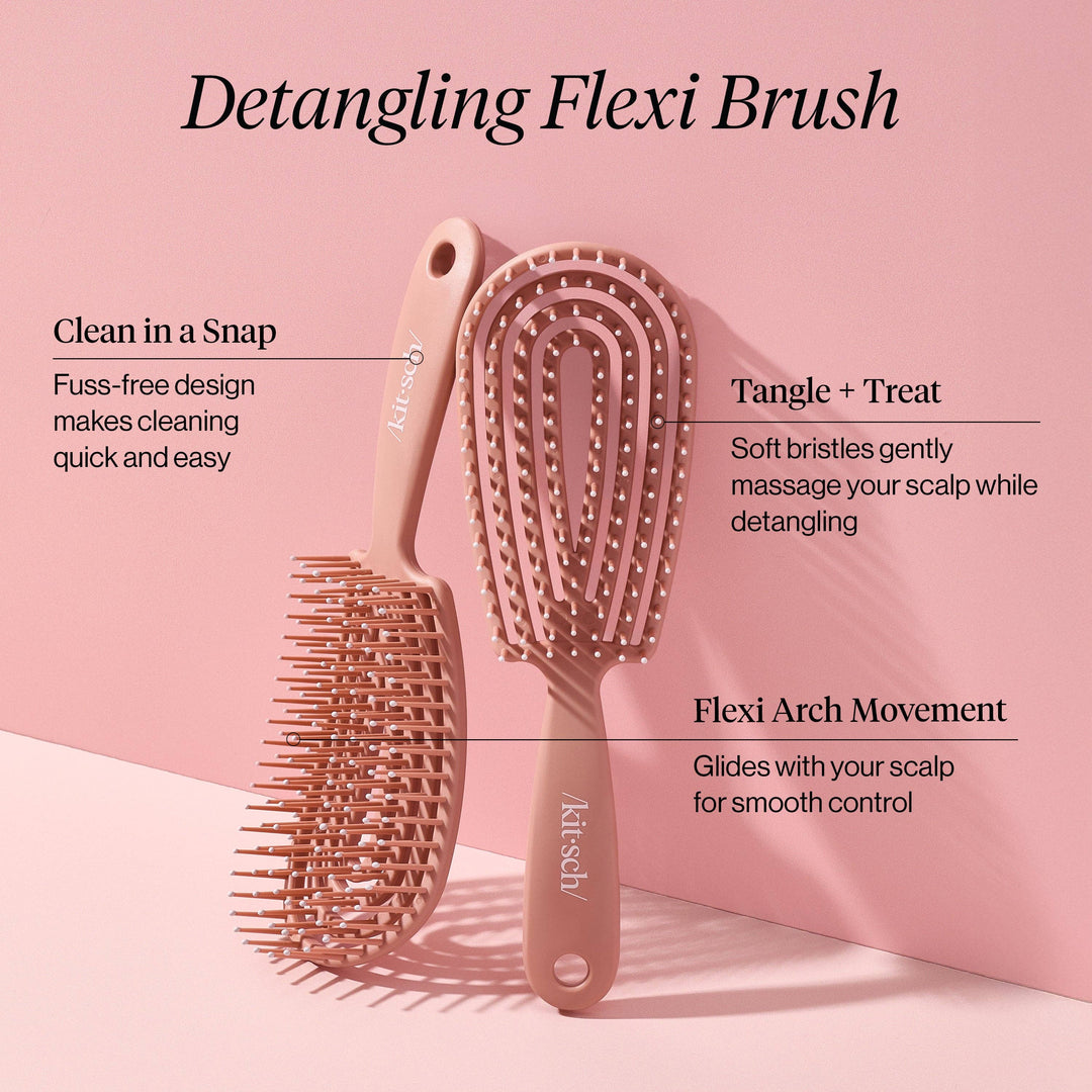 Detangling Flexi Brush - Terracotta-KITSCH-Market Street Nest, Fashionable Clothing, Shoes and Home Décor Located in Mabank, TX