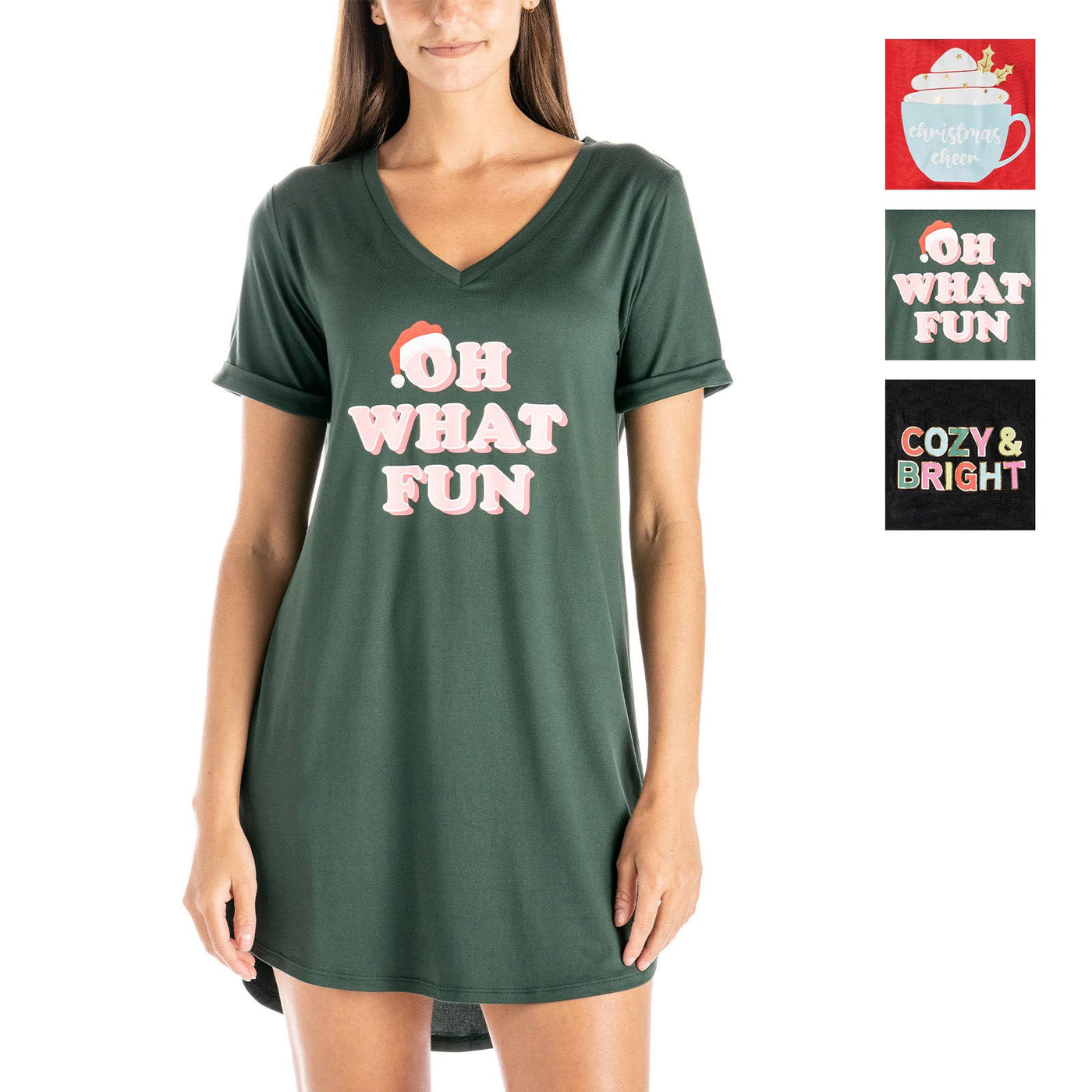 Hello Mello Holiday Sleep Shirts Assortment-DM Merchandising-Market Street Nest, Fashionable Clothing, Shoes and Home Décor Located in Mabank, TX