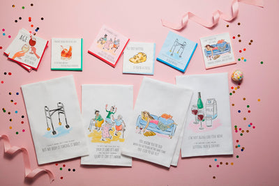 Mud Pie Funny Kitchen Towels-Kitchen & Food-Mud Pie-Market Street Nest, Fashionable Clothing, Shoes and Home Décor Located in Mabank, TX