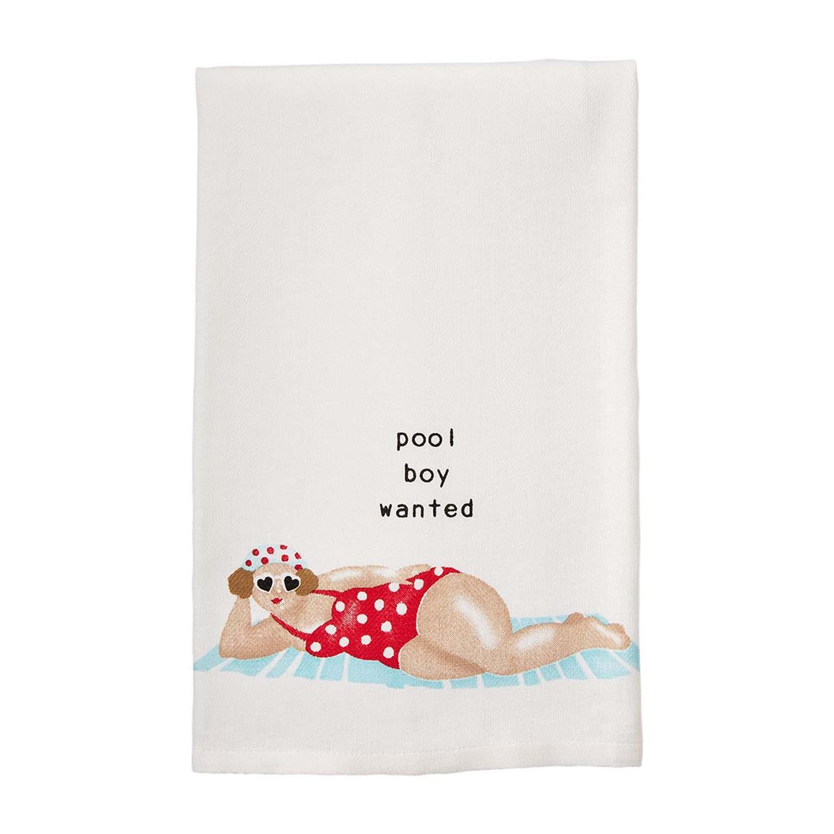 Mud Pie Pool Lady Kitchen Towels-Kitchen & Food-Mud Pie-Market Street Nest, Fashionable Clothing, Shoes and Home Décor Located in Mabank, TX