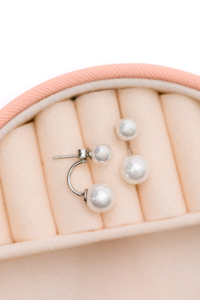 Double Pearl Stud Earrings-Accessories-Ave Shops-Market Street Nest, Fashionable Clothing, Shoes and Home Décor Located in Mabank, TX