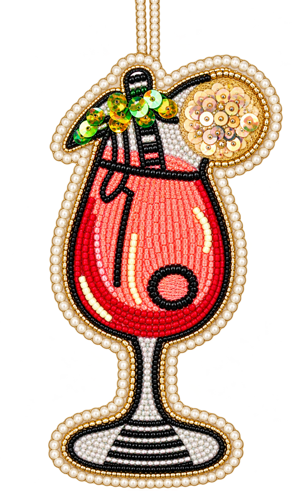 Embroidered Holiday Drink Ornaments-03-Home &amp; Gift-Ganz-Market Street Nest, Fashionable Clothing, Shoes and Home Décor Located in Mabank, TX