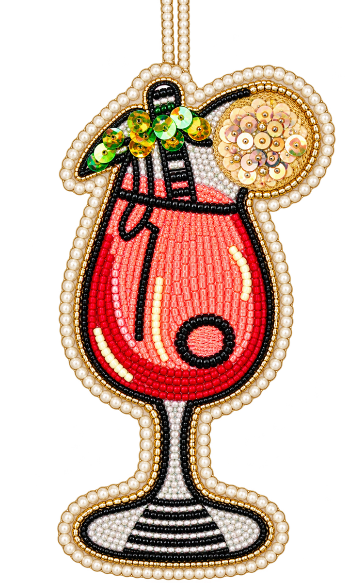Embroidered Holiday Drink Ornaments-03-Home &amp; Gift-Ganz-Market Street Nest, Fashionable Clothing, Shoes and Home Décor Located in Mabank, TX