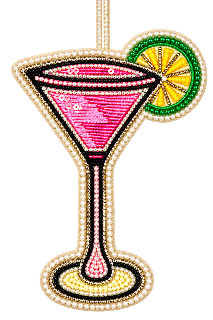 Embroidered Holiday Drink Ornaments-03-Home &amp; Gift-Ganz-Market Street Nest, Fashionable Clothing, Shoes and Home Décor Located in Mabank, TX