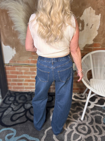 Ethyl Barrel Chic Jean-Bottoms-True Blue Inc.-Market Street Nest, Fashionable Clothing, Shoes and Home Décor Located in Mabank, TX