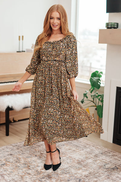 Ever So Briefly Floral Maxi Dress-Dresses-Ave Shops-Market Street Nest, Fashionable Clothing, Shoes and Home Décor Located in Mabank, TX