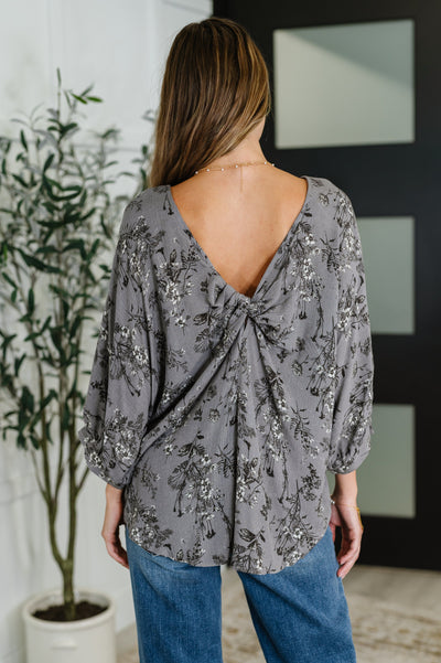 Falling in Deep Crinkle Woven Blouse Dune Grey-Womens-Ave Shops-Market Street Nest, Fashionable Clothing, Shoes and Home Décor Located in Mabank, TX