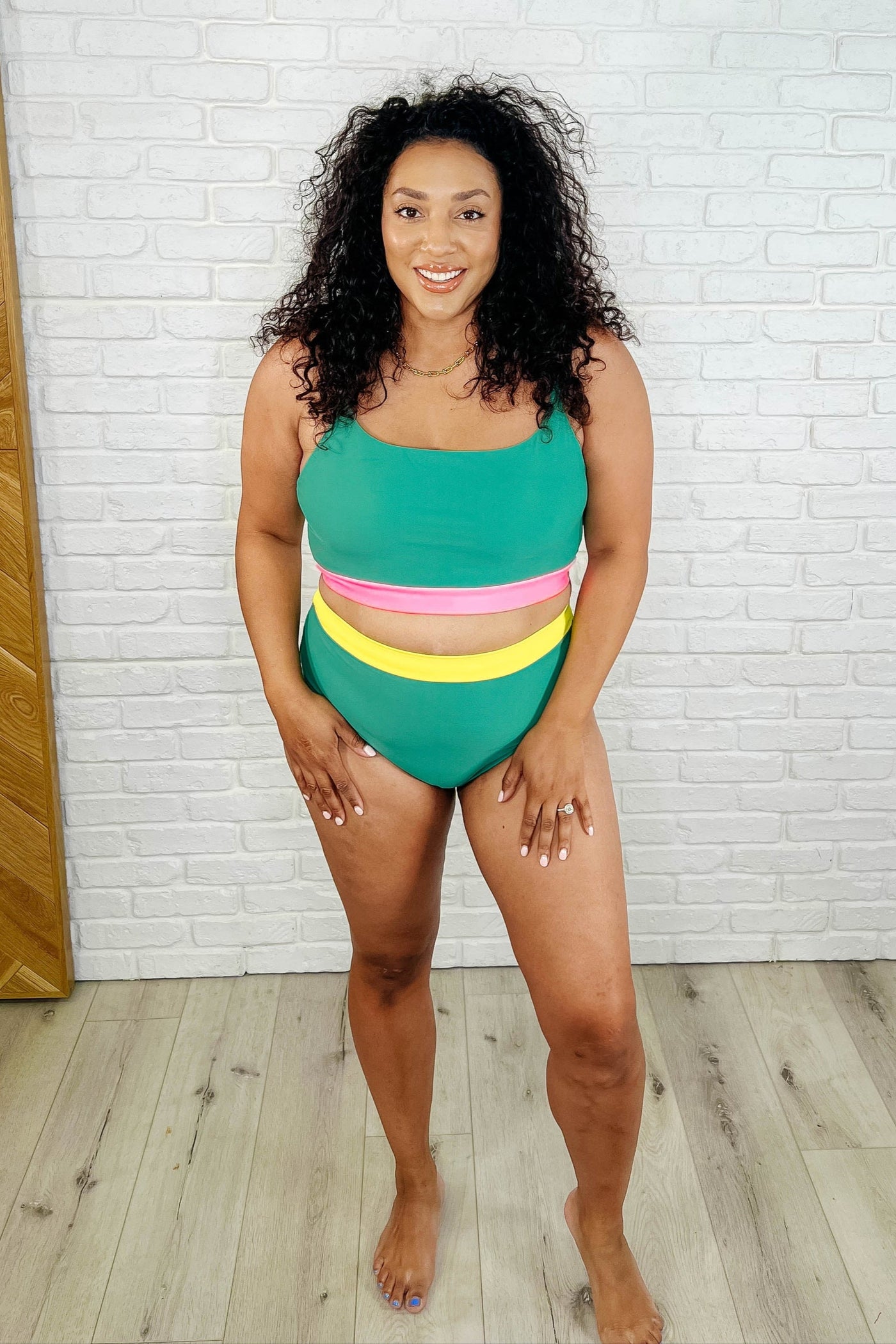 Fiji Color Block Swim Top-Swimwear-Ave Shops-Market Street Nest, Fashionable Clothing, Shoes and Home Décor Located in Mabank, TX