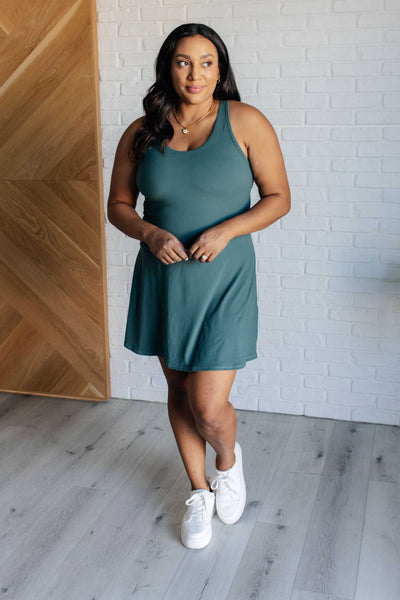 First Serve Dress in Everglade Green-Athleisure-Ave Shops-Market Street Nest, Fashionable Clothing, Shoes and Home Décor Located in Mabank, TX