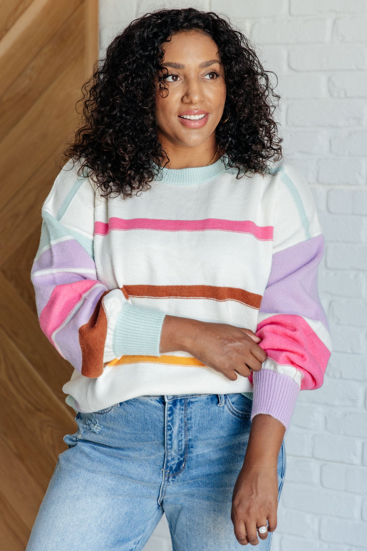 Flawless Features Striped Sweater-Tops-Ave Shops-Market Street Nest, Fashionable Clothing, Shoes and Home Décor Located in Mabank, TX