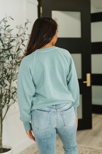 For the Experience Relaxed Pullover in Ash Blue-Womens-Ave Shops-Market Street Nest, Fashionable Clothing, Shoes and Home Décor Located in Mabank, TX
