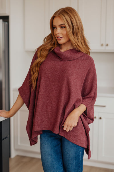 Forgive Me Cowl Neck Poncho-Layers-Ave Shops-Market Street Nest, Fashionable Clothing, Shoes and Home Décor Located in Mabank, TX