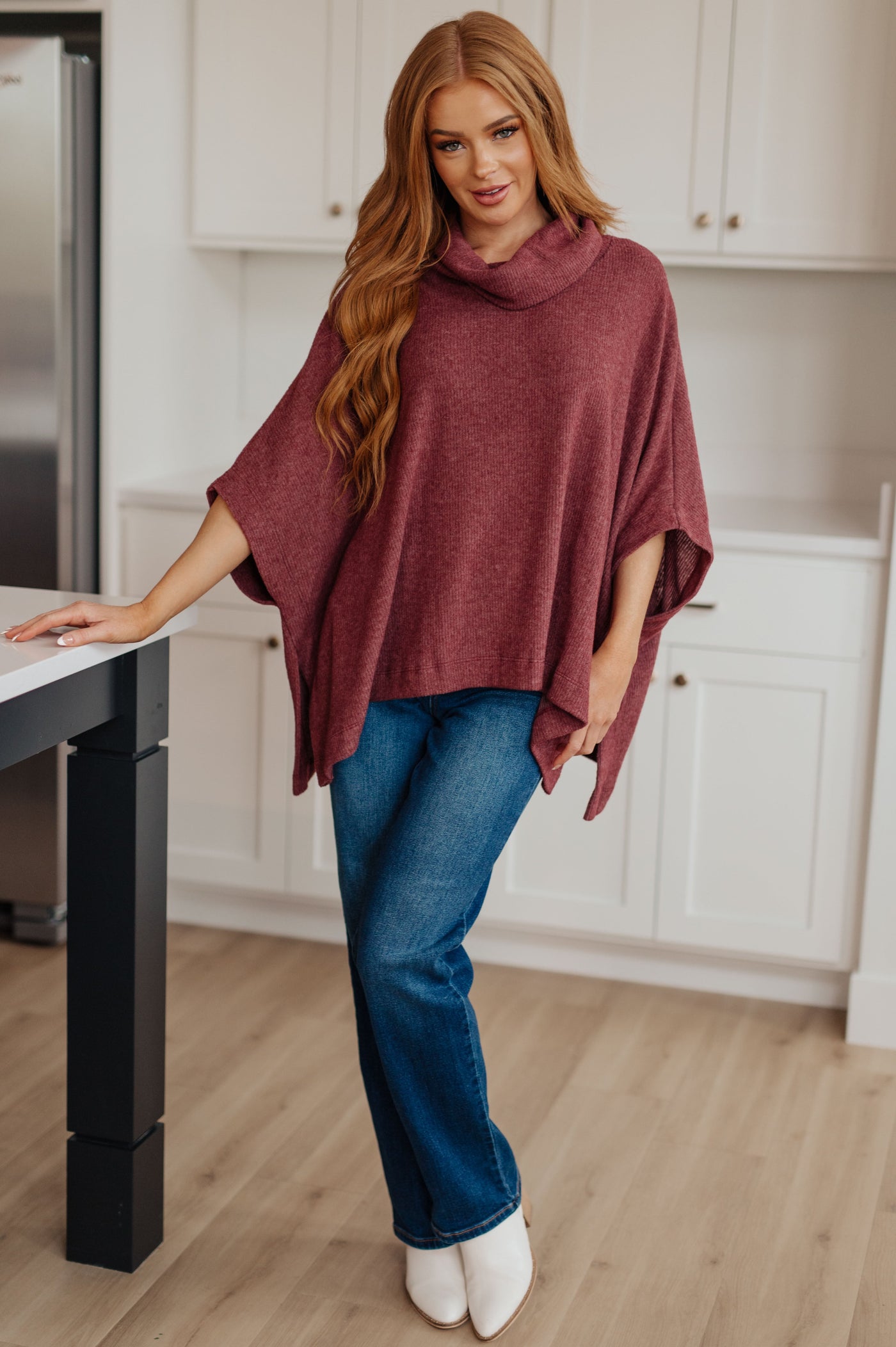 Forgive Me Cowl Neck Poncho-Layers-Ave Shops-Market Street Nest, Fashionable Clothing, Shoes and Home Décor Located in Mabank, TX