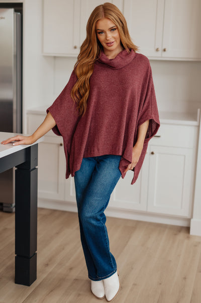 Forgive Me Cowl Neck Poncho-Layers-Ave Shops-Market Street Nest, Fashionable Clothing, Shoes and Home Décor Located in Mabank, TX