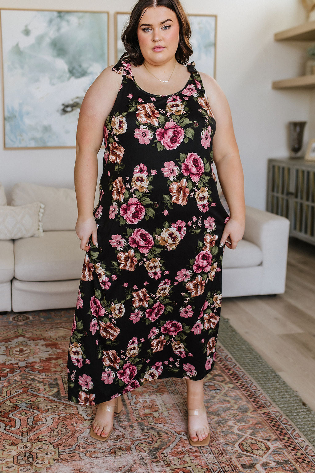 Fortuitous in Floral Maxi Dress-Dresses-Ave Shops-Market Street Nest, Fashionable Clothing, Shoes and Home Décor Located in Mabank, TX