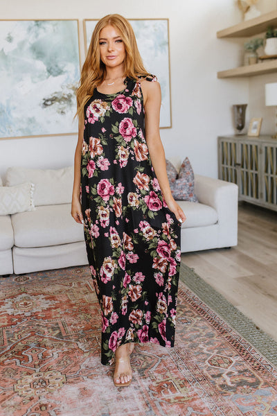 Fortuitous in Floral Maxi Dress-Dresses-Ave Shops-Market Street Nest, Fashionable Clothing, Shoes and Home Décor Located in Mabank, TX