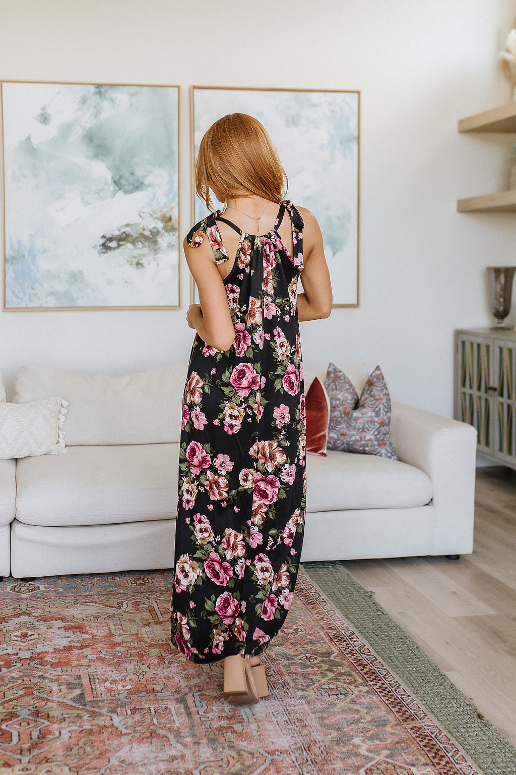 Fortuitous in Floral Maxi Dress-Dresses-Ave Shops-Market Street Nest, Fashionable Clothing, Shoes and Home Décor Located in Mabank, TX