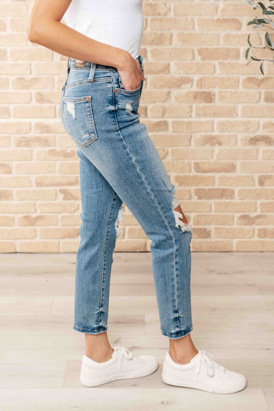 Frankie High Waist Distressed Boyfriend Jeans-Womens-Ave Shops-Market Street Nest, Fashionable Clothing, Shoes and Home Décor Located in Mabank, TX