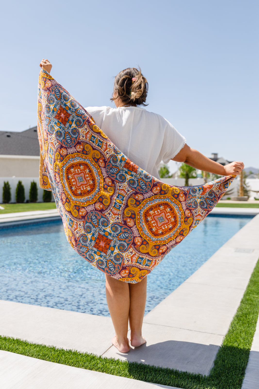 Luxury Beach Towel in Boho Medallions-Home & Decor-Ave Shops-Market Street Nest, Fashionable Clothing, Shoes and Home Décor Located in Mabank, TX