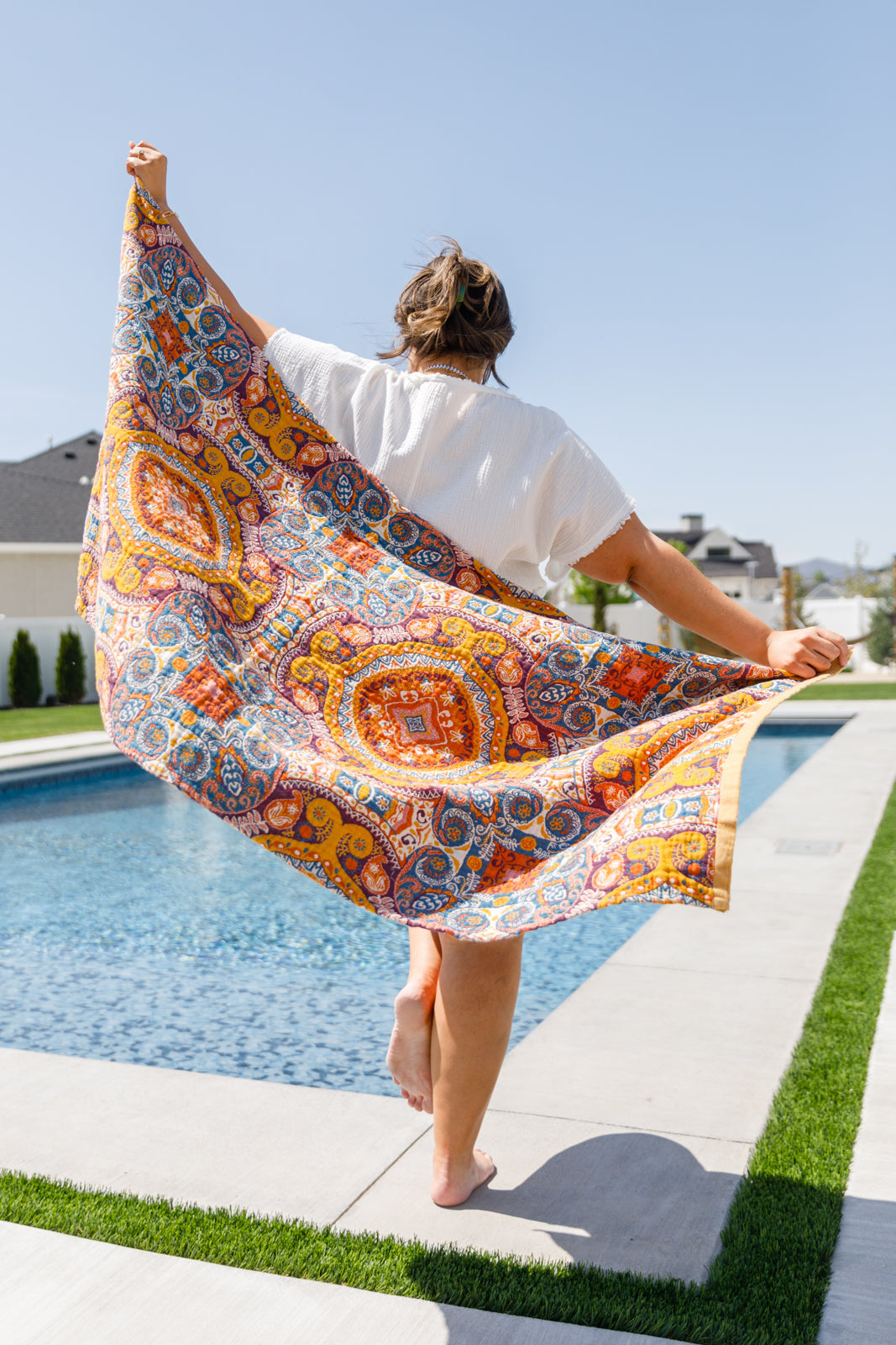 Luxury Beach Towel in Boho Medallions-Home & Decor-Ave Shops-Market Street Nest, Fashionable Clothing, Shoes and Home Décor Located in Mabank, TX